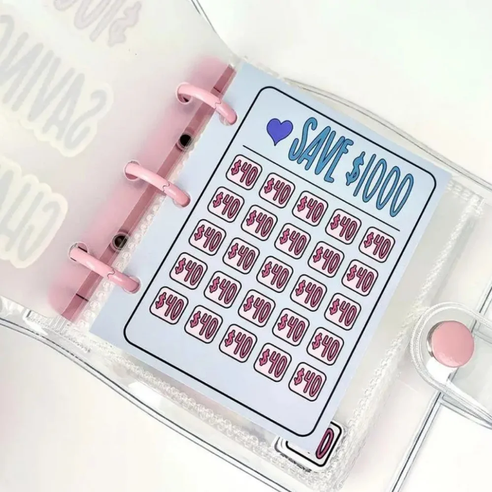 3/$10 $1000 Savings Challenge Mini 3-Ring Budget Binder